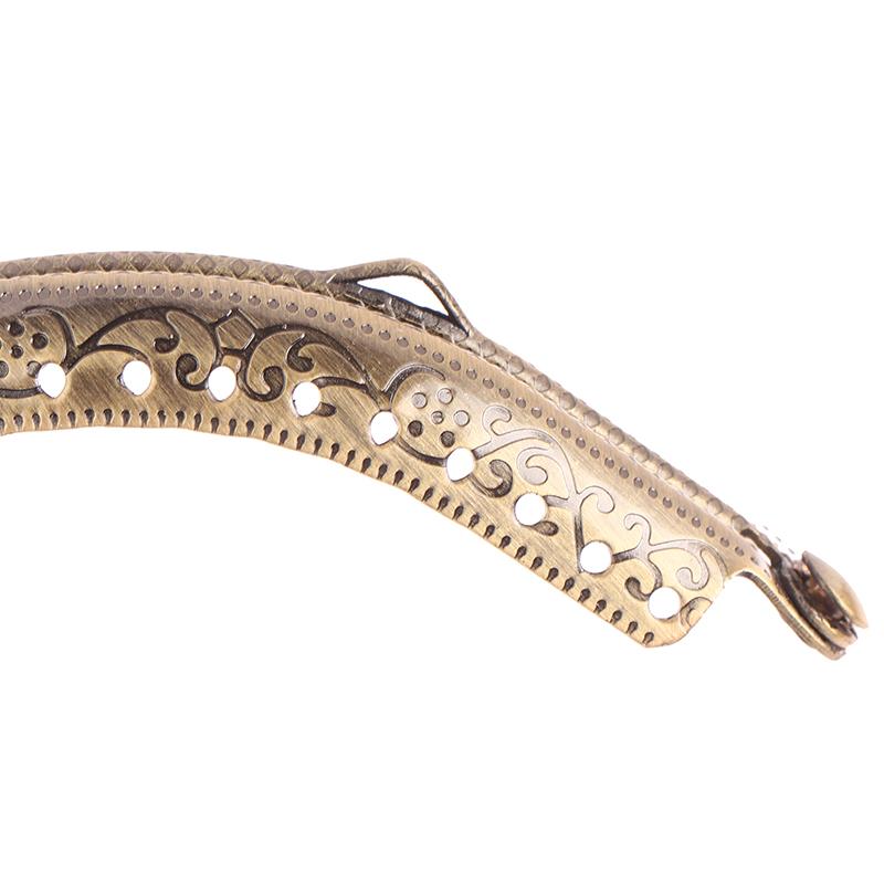 1 шт., 12,5 см, с тиснением в виде головы птицы, античная бронза, металлический кошелек, рамка, сумка с застежкой-поцелуем, ручка, аксессуары для сумки с дуговым замком «сделай сам»