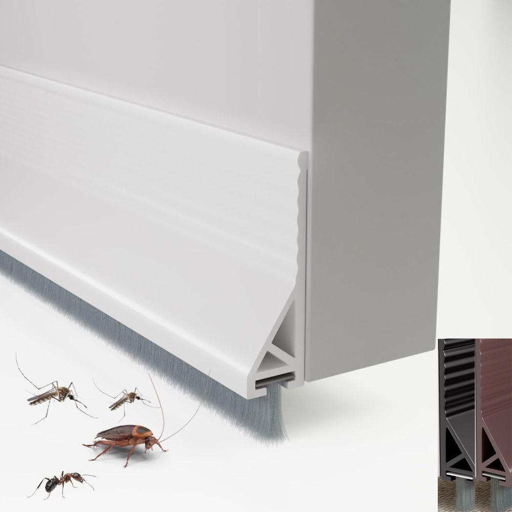 Силиконовый материал Уплотнительная полоса для двери Щеточный дизайн Уплотнитель от сквозняка под дверь Уплотнитель под дверь Межкомнатные двери