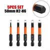 /4 Inch Hex Hexagon Bit 5pcs Screwdriver Bits H2-H6