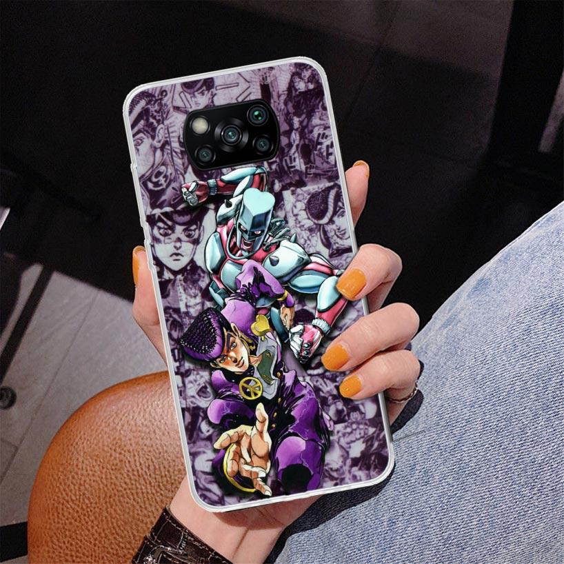 Чехол для телефона с аниме JoJo's Bizarre Adventure для Xiaomi Poco X7 X6 X5 Pro F7 Ultra Redmi 15C 15 13C 13 12C 12 10 10A 10C 9 9A 9C 9T