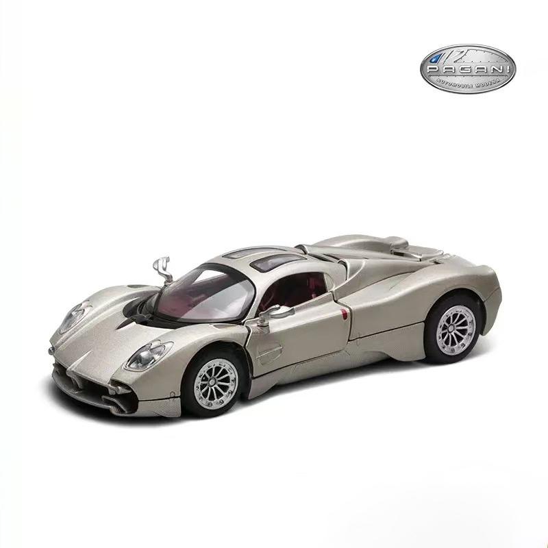 1/32 Pagani Utopia Металлическая модель спортивного автомобиля Литье под давлением Металлические гоночные автомобили Модель Симуляция звука и света Детская игрушка Подарок