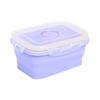 350ML/800ML Silicone Folding Lunch Box Portable Lightweight Food Storage Container for Office School Home