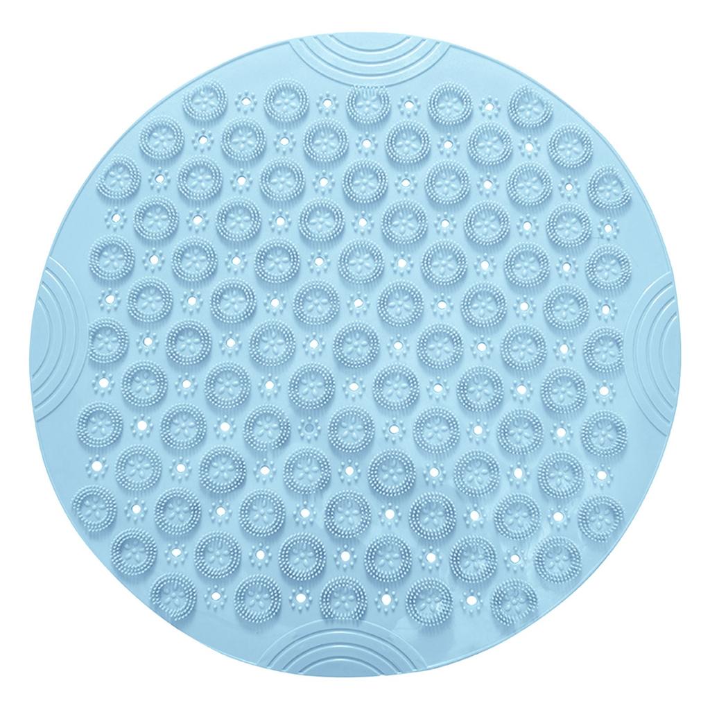 Круглый нескользящий коврик для ванной комнаты из ПВХ, бытовой гидрофобный коврик на присоске