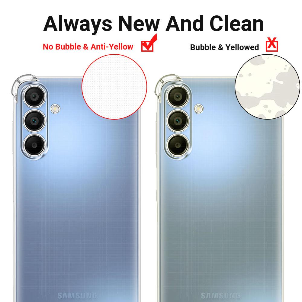 Shockproof Airbag Clear Case For Samsung A15 4G 5G Soft Clear Silicone Phone Case For Samsung Galaxy A15 A156B A155F Back Cover