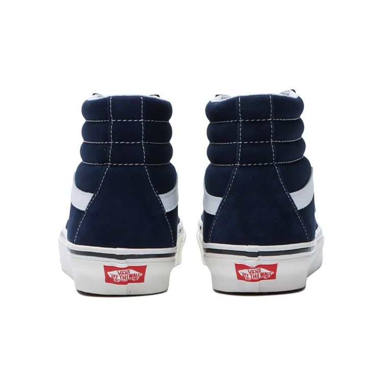 Vans Sk8 Side Stripe Retro High Top Skate Shoes Unisex Sneakers Blue White VN0A38GF9GK