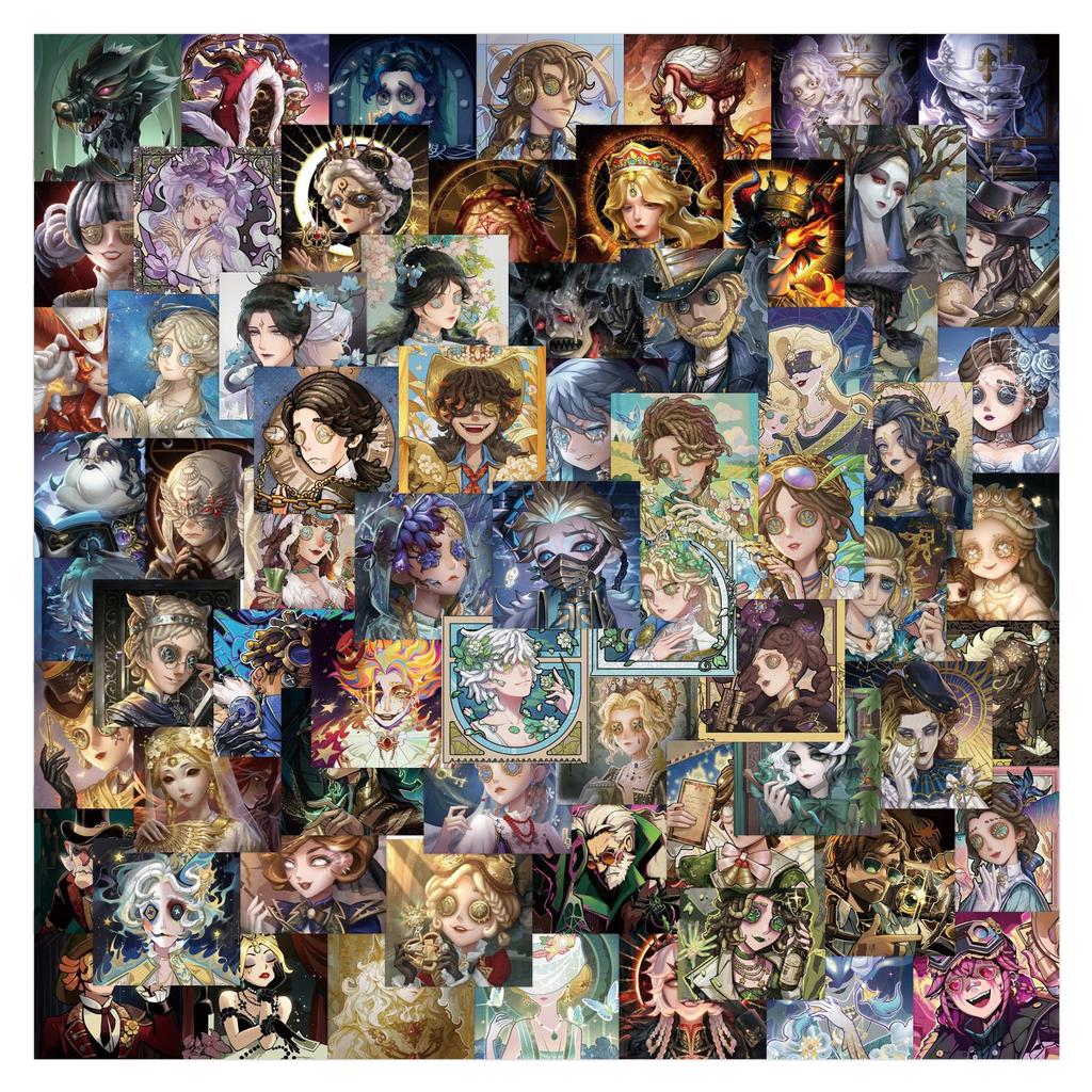 80 New Styles of The Fifth Personality Treasure Essence Avatars Graffiti Stickers Decorate Refrigerator Personalized Stickers