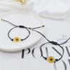 And Friendship Wild Black String Sunflower Bracelet Fashion Jewelry Couple Bracelet Woven Bracelet