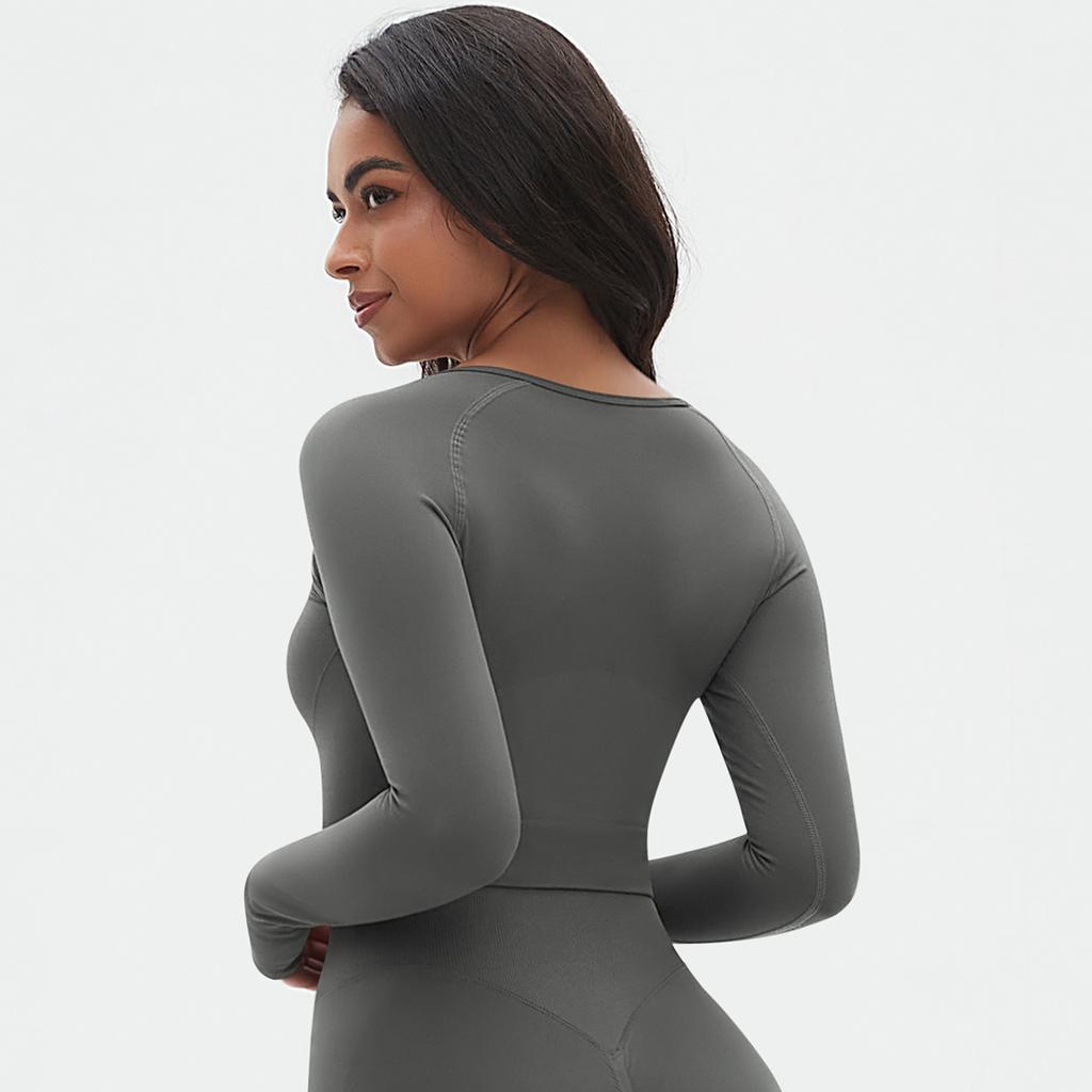 Auroth женские рубашки для йоги, фитнеса, бега, с длинным рукавом и отверстием для большого пальца, трикотажные дышащие спортивные топы для бега в спортзале