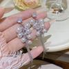 Элегантные серьги с кисточками: Серебряная Игла, Гроздь Винограда, Жемчужный Дизайн для Шикарного Образа