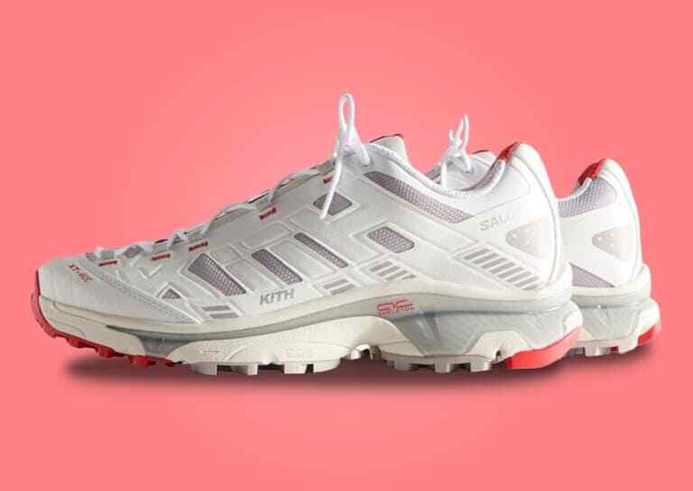 L47771800 KITH Salomon XT-4K Ярко-белый Пепел роз Огненно-красный (Мужской)