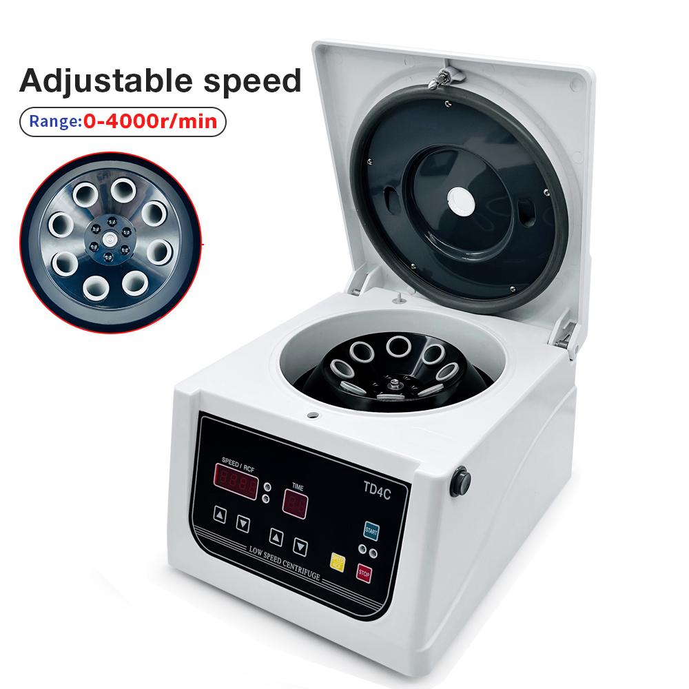 Лабораторная центрифуга 4000 об/мин Низкоскоростная центрифуга 15 мл*8 Центрифуга Регулируемое время Отдельные инструменты для косметики Крови