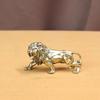 Creative Pure Copper Lion Statue Copperware Lion Shape Brass Lion Sculpture Small Antique Lion Ornaments Tea Pet