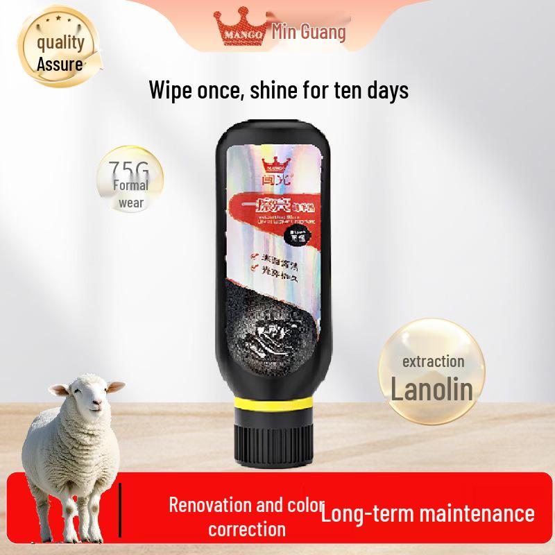 Набор по уходу за кожей: Полировочная салфетка, Ланолин, Натуральное масло для ухода, Восстанавливающий крем, Жидкость для ухода, Обувной крем.