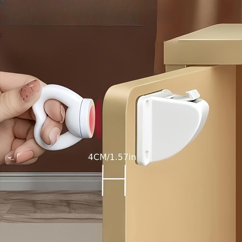 Magnetic Door Opening Multi-Functional Drawer And Cabinet Lock Hidden Design Pinch-Proof No Finger Injury Drill-Free Installation