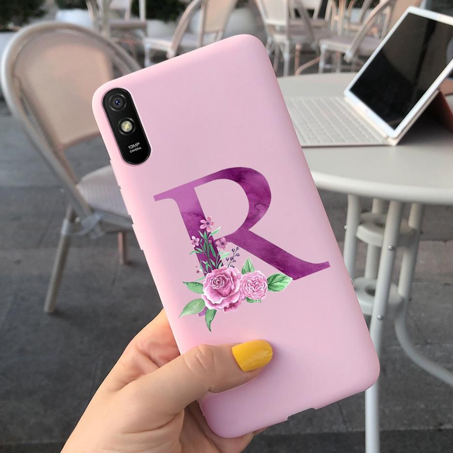 Для Xiaomi Redmi 9A Чехол Силиконовый Мягкий ТПУ Задняя Защитная Крышка Телефона Для Xioami Redmi 9AT 9 A Redmi9A T Милые Буквы Чехлы Сумки