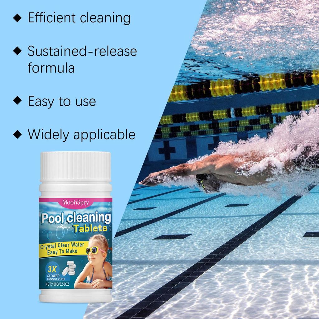 Таблетки медленного высвобождения для очистки бассейна Дезинфекция воды в бассейне Дезодорирующие очищающие Многоцелевые очищающие шипучие таблетки