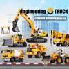 Technical MOC WheelLoader Car Heavy Mining Truck Crane Building Blocks DIY Engineering Excavator Bricks Toy For Children