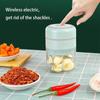 (100/250ml)2023 Upgraded Wireless Electric Garlic Masher Press Stirrer Chopper Vegetable Kitchen Garlic Potato Meat Shredder