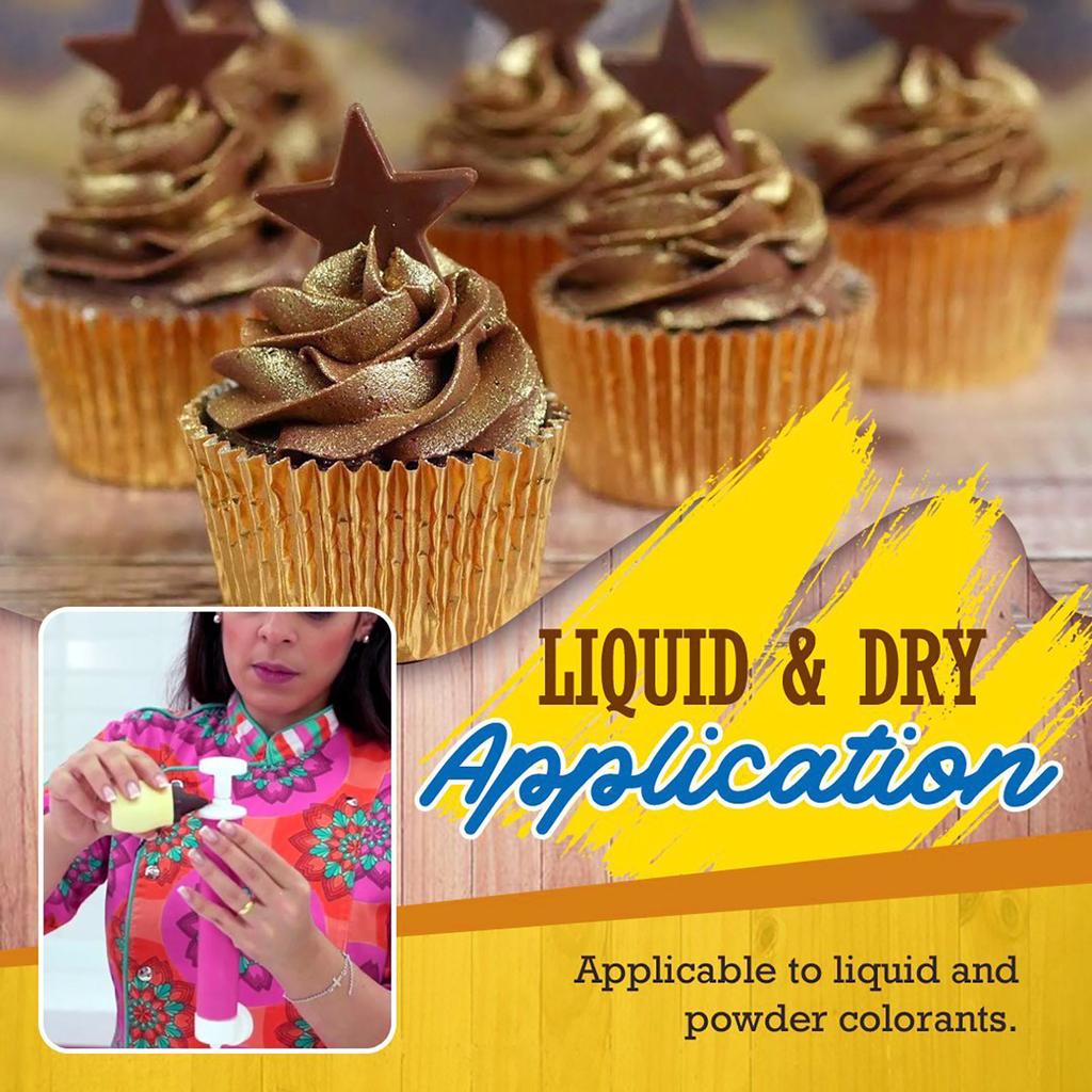 Manual Spray Guns Cake Coloring Duster Baking Cake Spray Tube Baking Tool