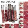 HER ORANGE~Glacier Rock Mirror Lip Glaze Is Long-lasting, Moisturizing, and Non-sticky, and It Shows White and Watery Feeling Glass Lip Gloss