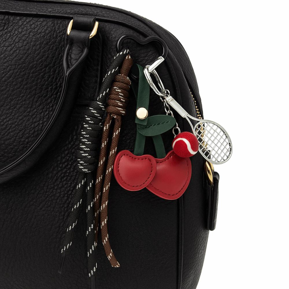 Hand-Woven Braided Rope Keychain Anti-Lost Tennis Racket Key Chain Children Girl