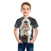 Children's Clothing T-Shirts for Boys Short Sleeve Boy Child Tee Shirt Girl Top 3D Monkey Print Funny Casual Kids Summer Clothes