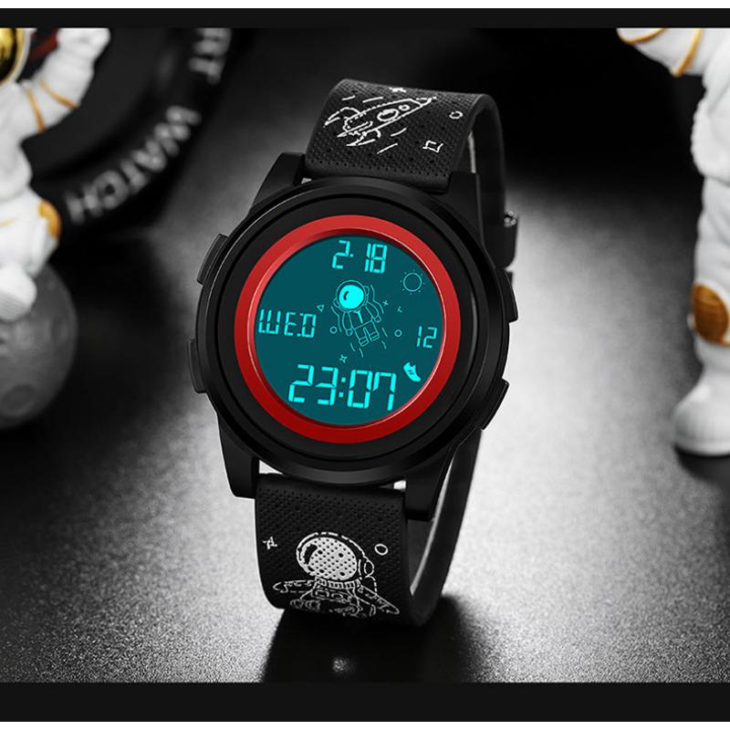 SANDA Новые электронные часы Spaceman, спортивные часы, модные тенденции, мужские и женские студенческие электронные часы, водонепроницаемые часы