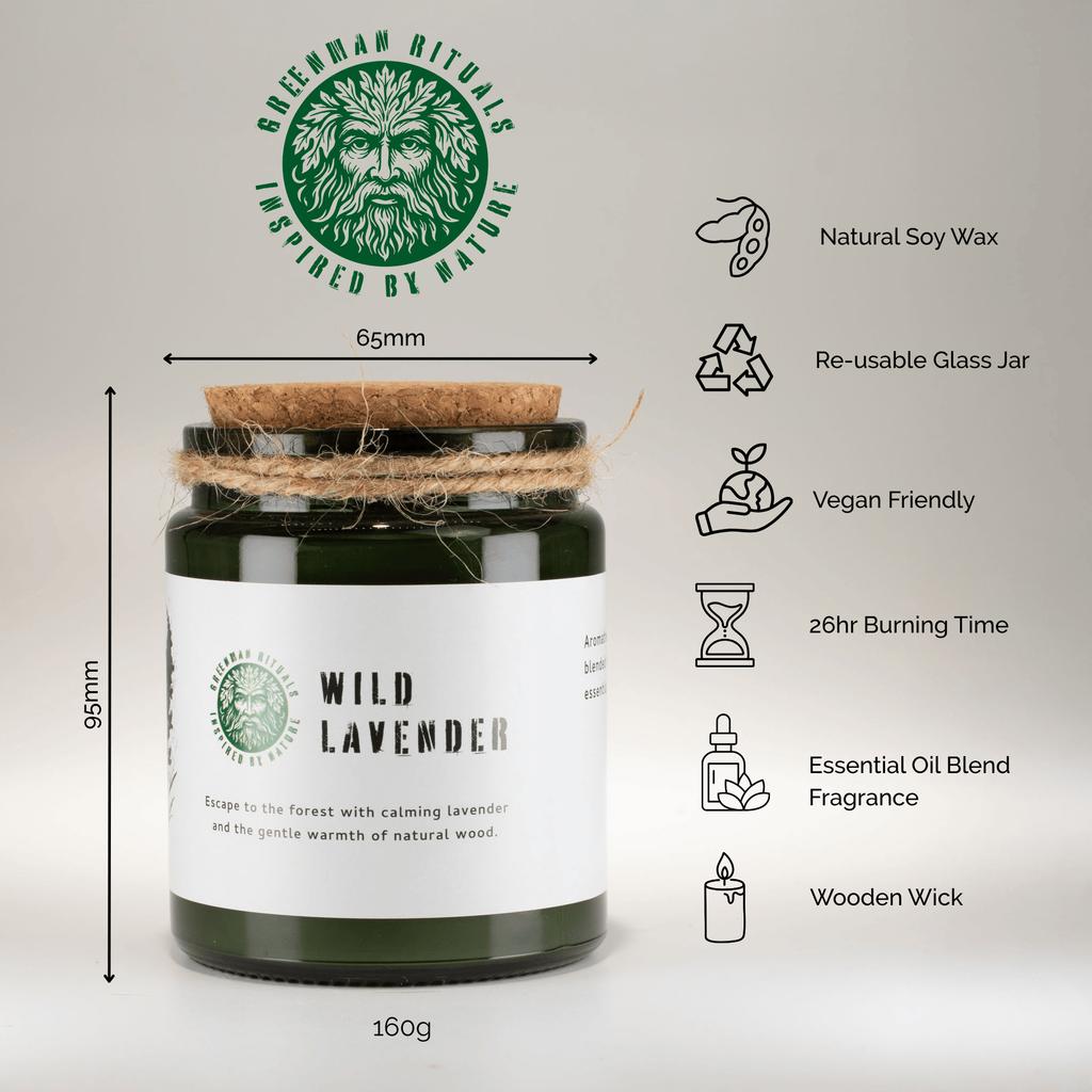 Greenman Woodwick Soy Candle – Leaves and Linen