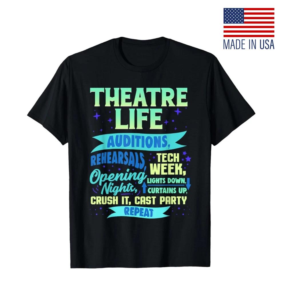 Theatre Nerd Actor Gift Funny Musical Theater Thespian T-Shirt Fan-Made Reprint