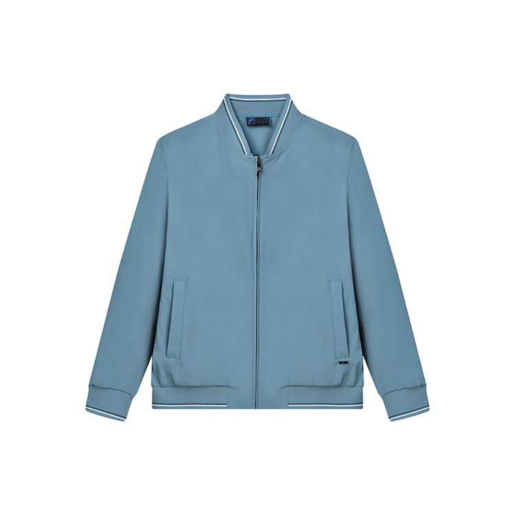 Fila Однотонная повседневная деловая тканая куртка для мужчин Куртки Элегантный-синий F11M222702F-BU