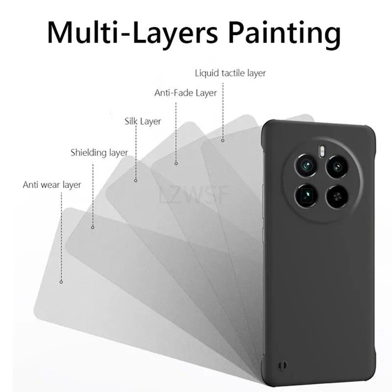 Безрамный тонкий кожаный матовый жесткий чехол для задней панели из ПК для Realme 12 Pro Plus Realme12 Pro + Plus 5G ярких цветов без полей, противоударный бампер