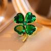Lucky четырехлистный клевер брошь во французском стиле ретро изумрудный корсаж фиксированная одежда антиопорожняющаяся пряжка для женщин свадебное платье ювелирные изделия