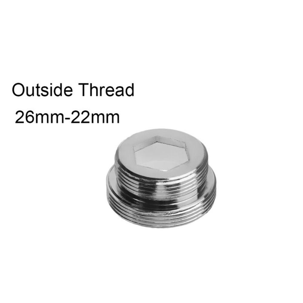 Faucet Adaptor Tap Aerator Connector +2 Gasket Brass Easy To Install Kitchen