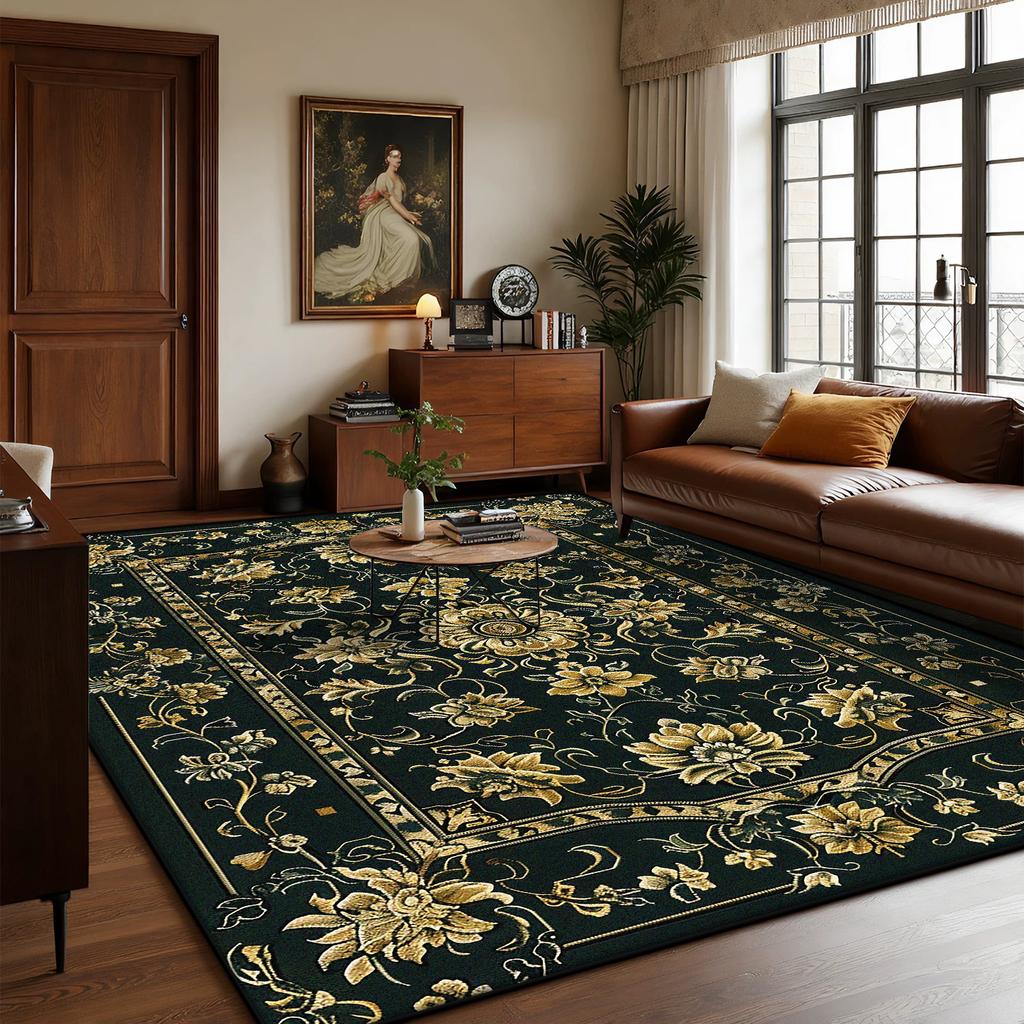 Персидские Роскошные Большие Ковры для Гостиной Богемный Декор Дом Зона Дивана Легко Чистящийся Ковер Спальня Гардеробная Нескользящий Напольный Коврик