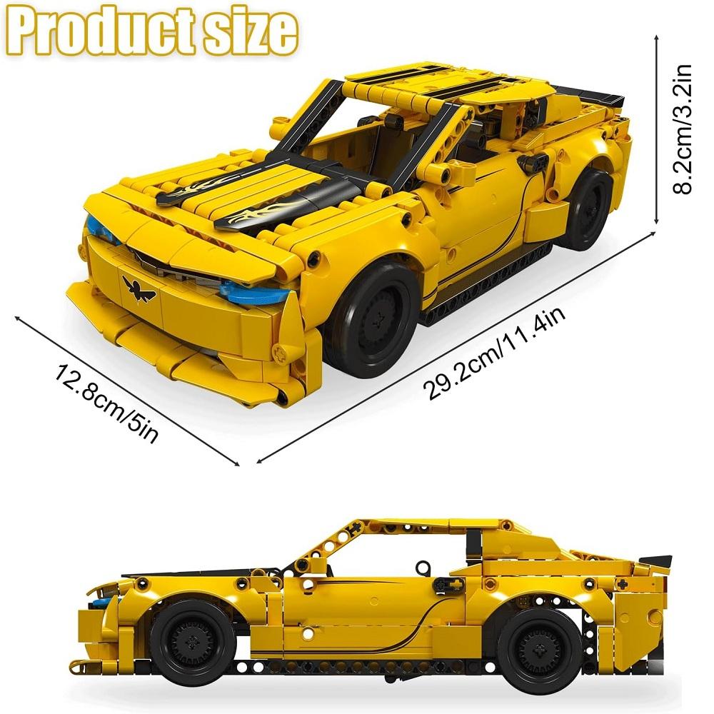 MOULD KING Challenger SRT Hellcat Super Car Block Set Pullable Car Block Set Adult and Children's Building Toys 8+