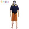 Halloween Masquerade Adult Men's Orange Pants Performance Costumes Drama Stage Play Characters Performance Costumes
