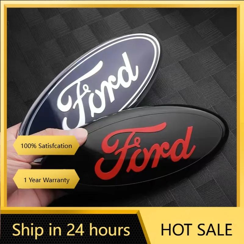 Car Sticker 2026 For Ford Car Front Grille Emblem Rear trunk Logo Badge Sticker Accessories For Ford Focus mk2 mk3 Fiesta mk7 Ra