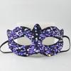 Small Pvc Sparkling Mask With Handcraft Elements For Halloween Cosplay Parties