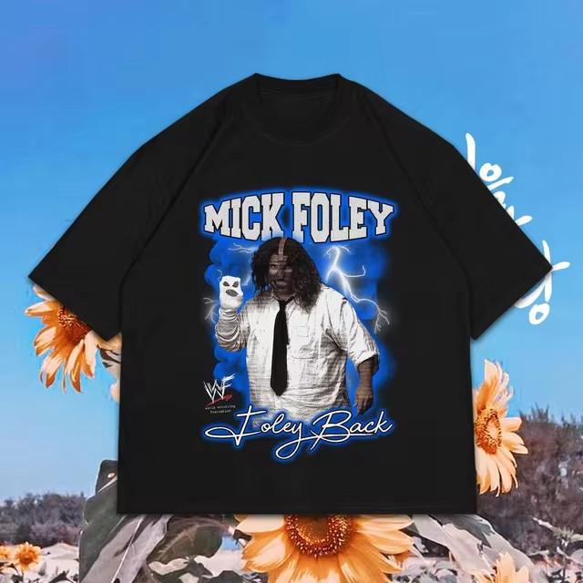 Hot Mick Foley Black Heavy Cotton Full Size Shirt Gift For Fan Unisex T-Shirt