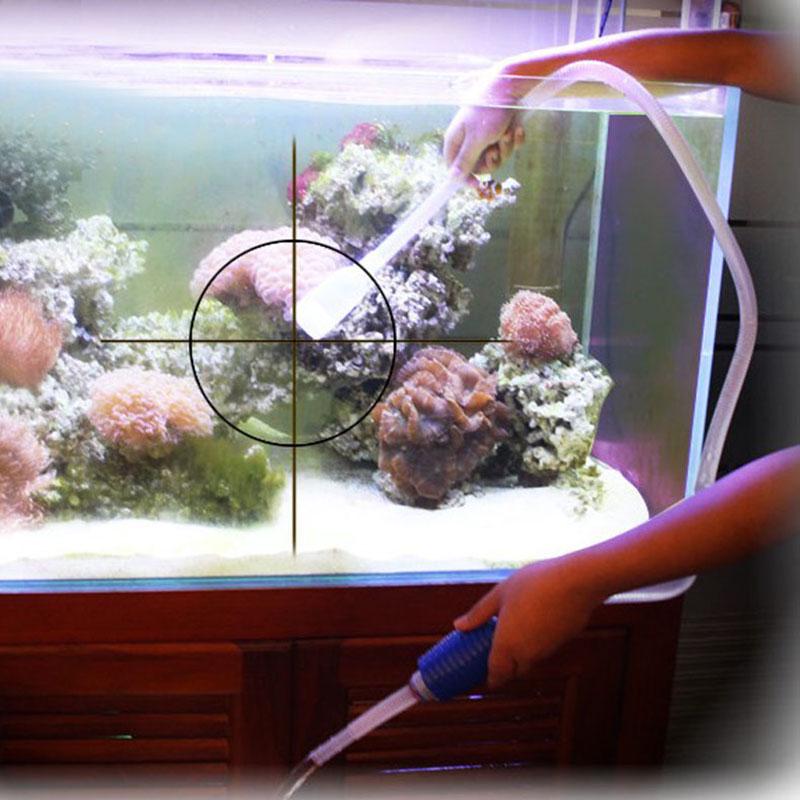 1.6m Pipe Aquarium Siphon Fish Tank Syphon Vacuum Cleaner Pump Semi-automatic Water Change Filter Pump Gravel Cleaner