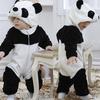 Newborn Toddler Baby Boy Girls Long Sleeve Hooded Zipper Panda Cartoon Warm Romper Jumpsuit Playsuit 0-3Y