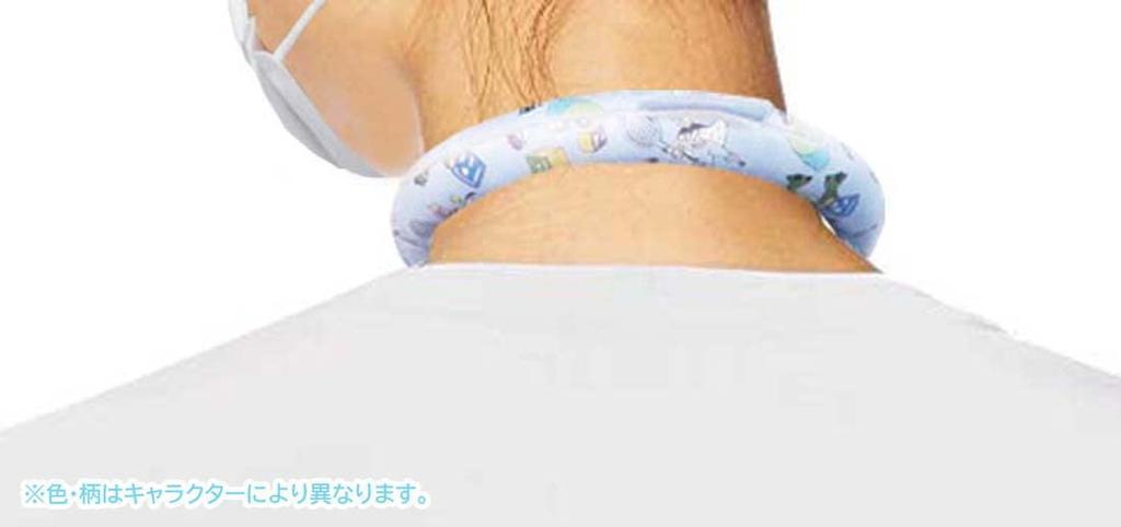 Skater Reusable Cooling Ring Neck for Women and Sanrio Cooler, Medium, Children, "I'm Doraemon" Design, NCL1-A
