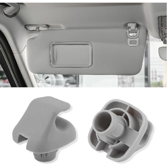2PCS Sun Visor Clip,Durable Car Visor Clip Hook Replacement OEM#88217S01A01ZA,88217S04003ZA,Premium Car Visor Accessories Compatible with Honda Civic