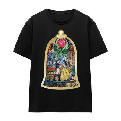 Beauty And The Beast Футболка унисекс с витражами для взрослых
