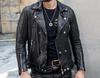 BLACK Men's Jacket Real Soft Lambskin Leather Biker Motorcycle Stylish Handmade