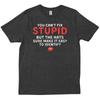 You Can T Fix Stupid But The Hats Make It Easy To Identify Funny Shirt
