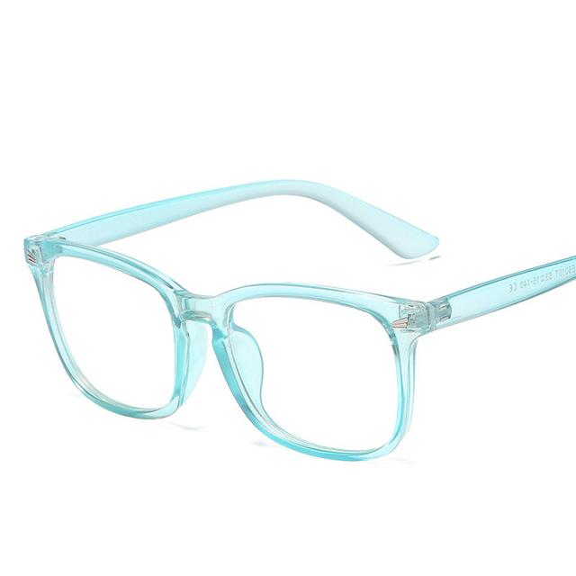 Transparent Computer Glasses Frame Women Men Anti Blue Light Square Eyewear Blocking Glasses Optical Spectacle Eyeglass