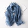 VREOVOR High-end Korean Version Double-layer Mohair Wool Silk Scarf Mulberry with Cheongsam Shawl Summer Outside Fashion Trend
