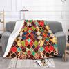 Наследие Традиционный Геометрический Марокканский Стиль Плитки Художественное Произведение. Новейшее супермягкое теплое легкое одеяло Марокканская Африка Бохо