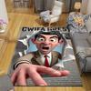 1Pc Mr Bean'S Newspaper Surprise Rug, Office Carpet Indoor Outdoor Doormat, Non-Slip, Comfortable, Living, Christmas Halloween, Xmas Gift N1485
